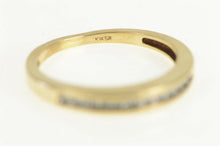 Load image into Gallery viewer, 10K Diamond Classic Channel Wedding Band Ring Yellow Gold
