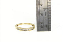 Load image into Gallery viewer, 10K Diamond Classic Channel Wedding Band Ring Yellow Gold