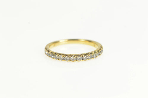 10K 0.32 Ctw Diamond Classic Wedding Band Ring Yellow Gold
