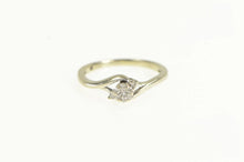 Load image into Gallery viewer, 10K Round Diamond Cluster Classic Promise Ring White Gold