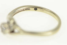 Load image into Gallery viewer, 10K Round Diamond Cluster Classic Promise Ring White Gold