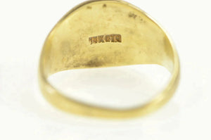 14K K R P Victorian Monogram Engraved Childs Ring Yellow Gold