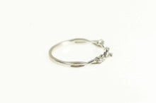 Load image into Gallery viewer, 14K Crown of Thorns Diamond Wedding Band Ring White Gold