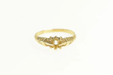 Load image into Gallery viewer, 14K Victorian 2.5mm Engagement Setting Antique Ring Yellow Gold