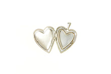 Load image into Gallery viewer, Sterling Silver 14k Gold Filigree Heart Photo Picture Locket Pendant