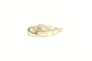 10K Diamond Inset Layered Heart Love Symbol Pendant Yellow Gold
