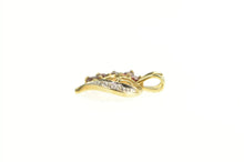 Load image into Gallery viewer, 10K Sim. Garnet &amp; Diamond Heart Love Symbol Pendant Yellow Gold