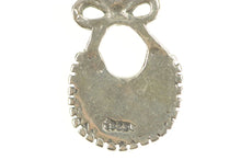 Load image into Gallery viewer, Sterling Silver Spit Happens Baby Bib Child Novelty Funny Charm/Pendant
