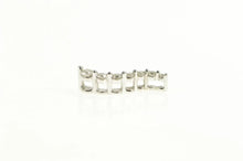 Load image into Gallery viewer, 10K Graduated Diamond Wavy Journey Path Pendant White Gold