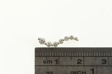 Load image into Gallery viewer, 10K Graduated Diamond Wavy Journey Path Pendant White Gold