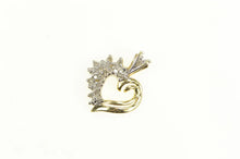 Load image into Gallery viewer, 10K Curvy Diamond Classic Heart Love Symbol Pendant Yellow Gold