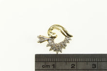 Load image into Gallery viewer, 10K Curvy Diamond Classic Heart Love Symbol Pendant Yellow Gold