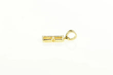 Load image into Gallery viewer, 14K Diamond B Monogram Initial Letter Name Charm/Pendant Yellow Gold