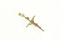 Load image into Gallery viewer, 14K Vintage Crucifix Jesus Christ Cross Faith Pendant Yellow Gold