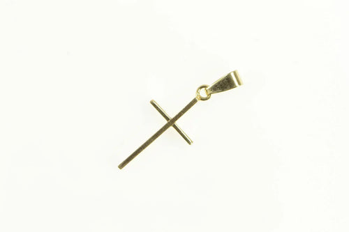 14K Classic Vintage Cross Christian Faith Retro Charm/Pendant Yellow Gold