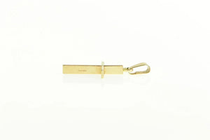 14K Classic Vintage Cross Christian Faith Retro Charm/Pendant Yellow Gold