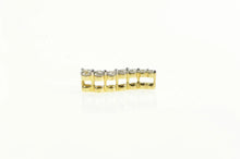Load image into Gallery viewer, 10K Diamond Curvy Classic Journey Path Symbol Pendant Yellow Gold