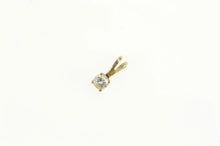 Load image into Gallery viewer, 14K 0.10 Ct Diamond Solitaire Vintage Classic Pendant Yellow Gold