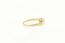 Load image into Gallery viewer, 10K Squared Stair Step Childs Baby Engravable Ring Yellow Gold