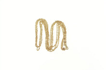 Load image into Gallery viewer, 10K Layered Rolling Twist Link Three Chain Rolling Necklace 16.5&quot; Rose Gold