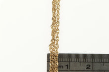 Load image into Gallery viewer, 10K Layered Rolling Twist Link Three Chain Rolling Necklace 16.5&quot; Rose Gold