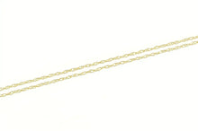 Load image into Gallery viewer, 10K 0.8mm Rolling Simple Vintage Cable Chain Necklace 18&quot; Yellow Gold