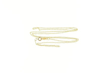 Load image into Gallery viewer, 10K 0.8mm Rolling Simple Vintage Cable Chain Necklace 18&quot; Yellow Gold