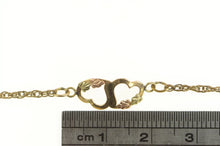 Load image into Gallery viewer, Gold Filled Black Hills Heart Love Valentine Chain Link Bracelet 7.25&quot;