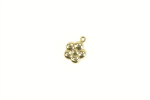 14K Puffy Cute Flower Daisy Vintage Classic Charm/Pendant Yellow Gold