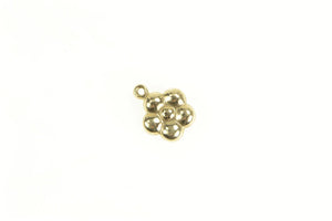 14K Puffy Cute Flower Daisy Vintage Classic Charm/Pendant Yellow Gold