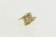 Load image into Gallery viewer, 14K 0.50 Ctw Diamond Waterfall Cluster Vintage Ring Yellow Gold