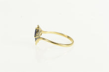 Load image into Gallery viewer, 10K Marquise Natural Sapphire Diamond Bypass Ring Yellow Gold