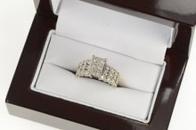 Load image into Gallery viewer, 14K 2.50 Ctw Invis. Princess Vintage Engagement Ring White Gold