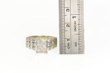 Load image into Gallery viewer, 14K 2.50 Ctw Invis. Princess Vintage Engagement Ring White Gold