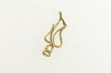 Load image into Gallery viewer, 10K Guardian Angel Diamond Protection Symbol Pendant Yellow Gold