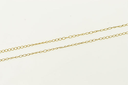 14K 0.9mm Cable Link Classic Vintage Chain Necklace 16.25