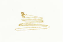 Load image into Gallery viewer, 14K 0.9mm Cable Link Classic Vintage Chain Necklace 16.25&quot; Yellow Gold