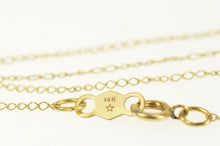 Load image into Gallery viewer, 14K 0.9mm Cable Link Classic Vintage Chain Necklace 16.25&quot; Yellow Gold