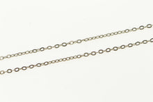 Load image into Gallery viewer, 18K 1.0mm Cable Link Vintage Simple Chain Necklace 17.75&quot; White Gold