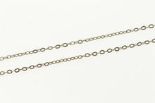 Load image into Gallery viewer, 18K 1.0mm Cable Link Vintage Simple Chain Necklace 17.75&quot; White Gold