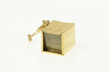 Load image into Gallery viewer, 14K Cash Box Break In Emergency $1 Dollar Money Charm/Pendant Yellow Gold