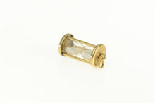 Load image into Gallery viewer, 14K Articulated 3D Hour Glass Sand Time Symbol Charm/Pendant Yellow Gold