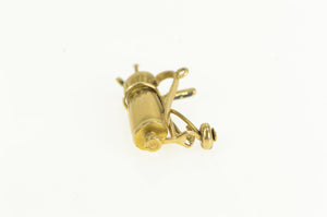 14K 3D Articulated Golf Club Bag 1940's Ornate Charm/Pendant Yellow Gold
