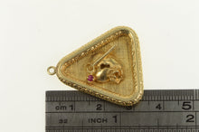 Load image into Gallery viewer, 14K 1960&#39;s Ornate Heart Padlock Rose Key Charm/Pendant Yellow Gold