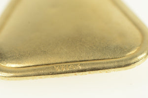 14K 1960's Ornate Heart Padlock Rose Key Charm/Pendant Yellow Gold