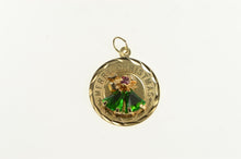Load image into Gallery viewer, 14K Merry Christmas Holiday Bells Retro Vintage Charm/Pendant Yellow Gold
