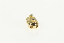 Load image into Gallery viewer, 14K Spinel Puffy Victorian Inspired Slide Bracelet Charm/Pendant Yellow Gold