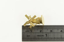 Load image into Gallery viewer, 14K 3D Ornate Windmill Dutch Articulated Charm/Pendant Yellow Gold