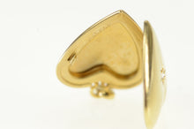 Load image into Gallery viewer, 14K 1940&#39;s Diamond Heart Love Picture Locket Pendant Yellow Gold
