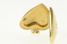 Load image into Gallery viewer, 14K 1940&#39;s Diamond Heart Love Picture Locket Pendant Yellow Gold